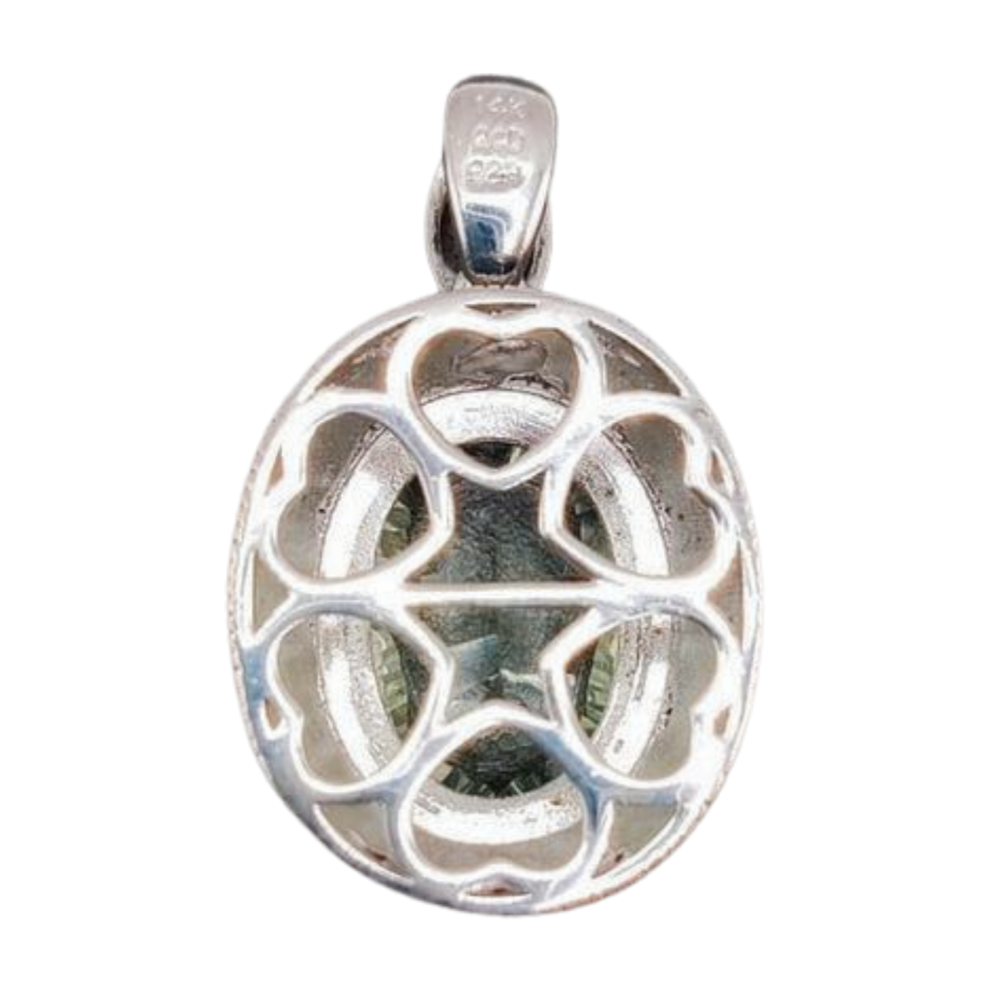 Aquamarine Crystal and 14k Gold Accented Pendant with Crystal Halo