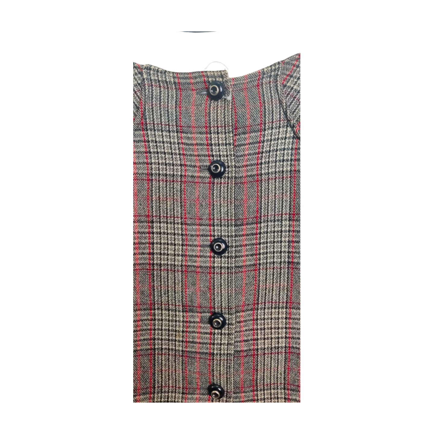Vintage Chequered Wool Skirt