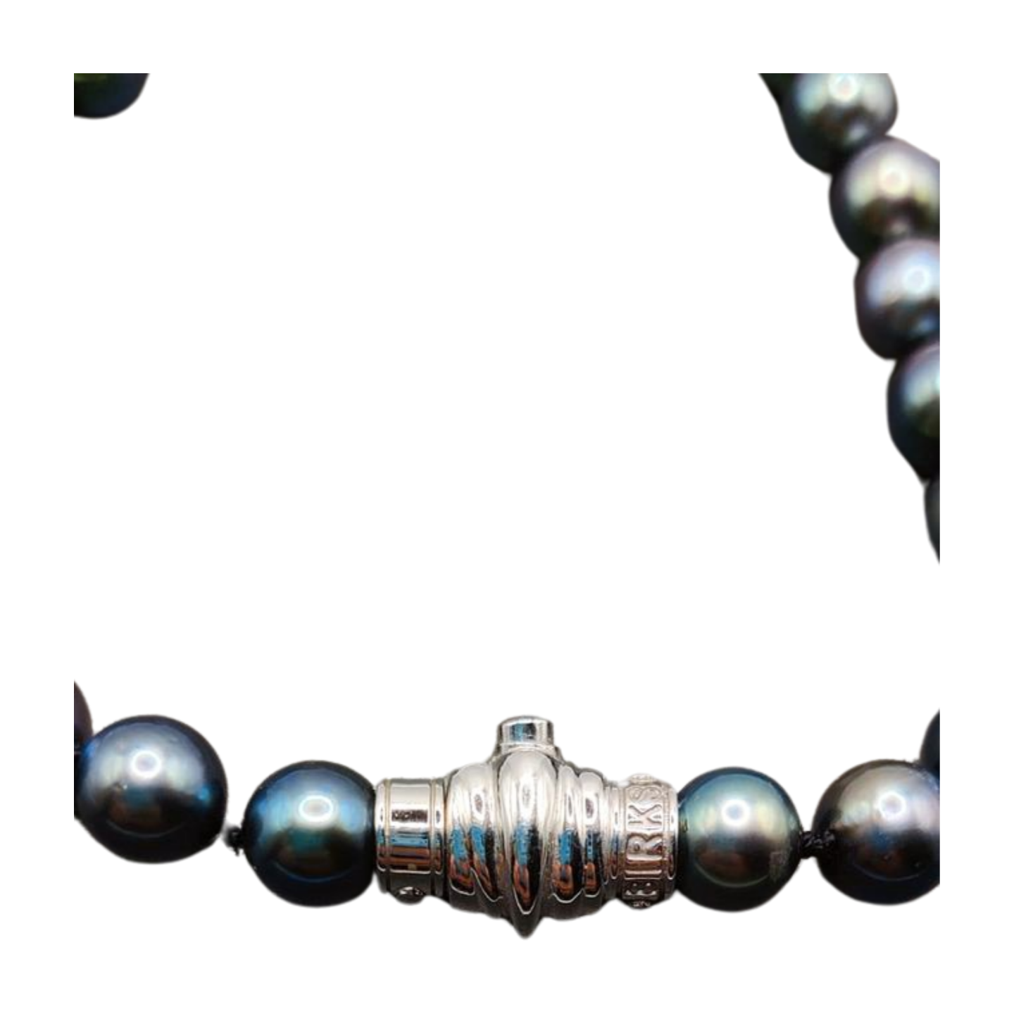 Birk's Pearl Necklace with White Gold Clasp