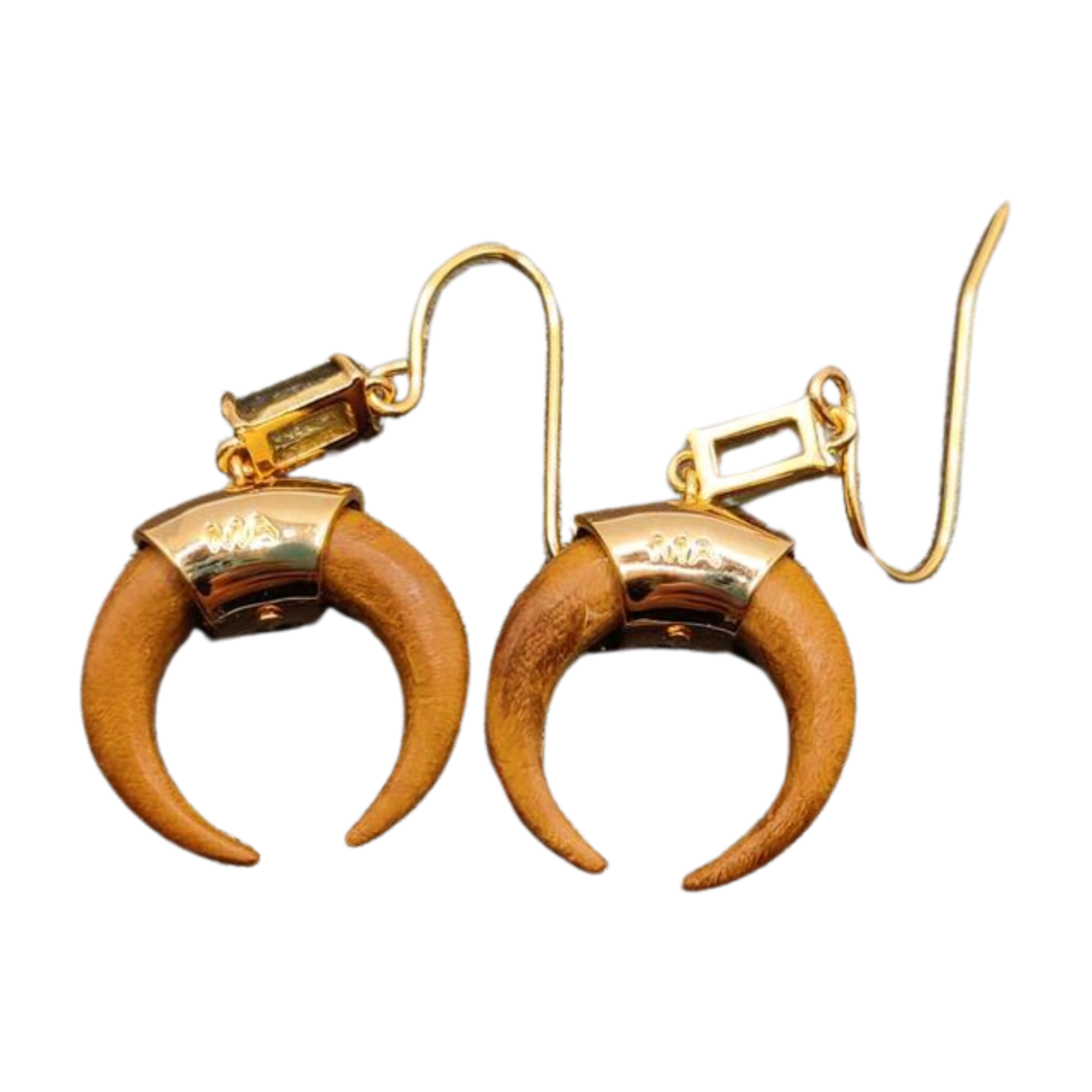 Crescent Pavé Crystal Hook Earrings