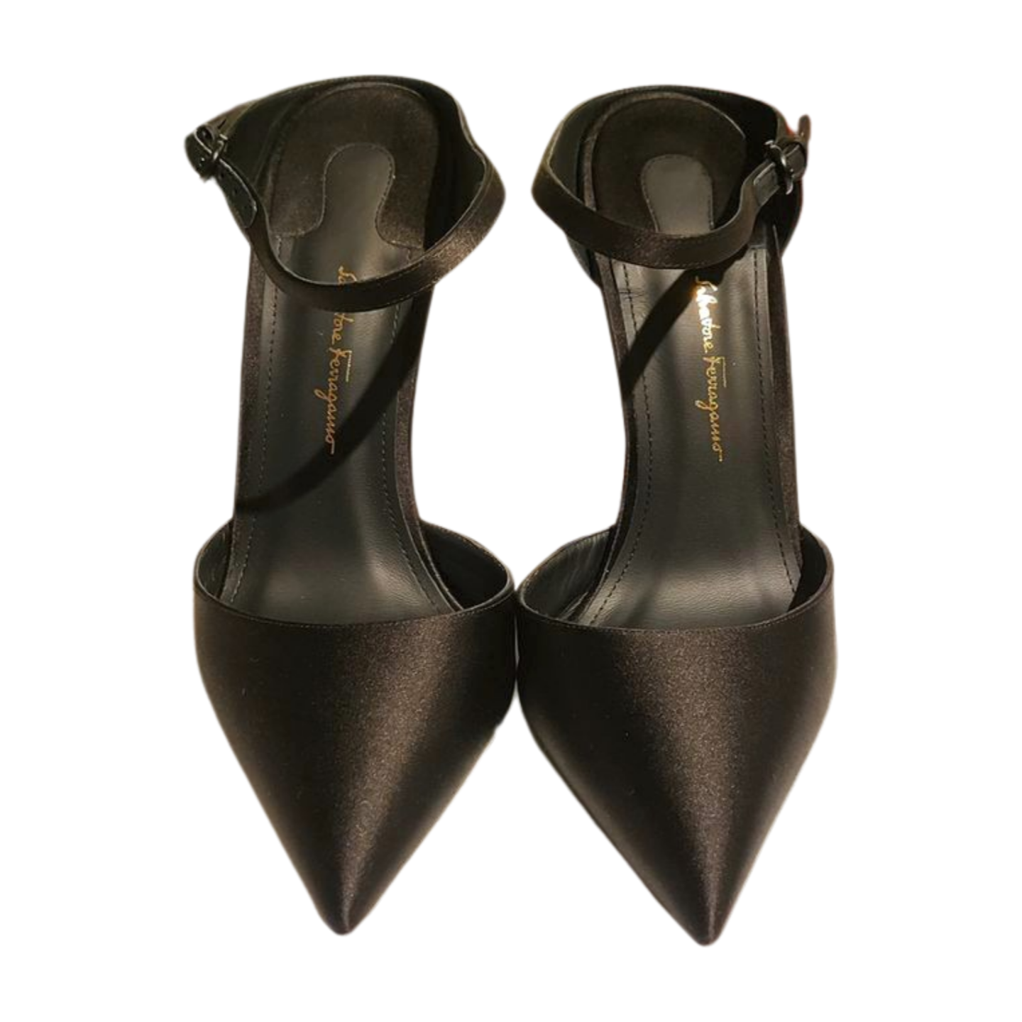 Salvatore Ferragamo Women's Naturno Satin F-Wedge Pumps