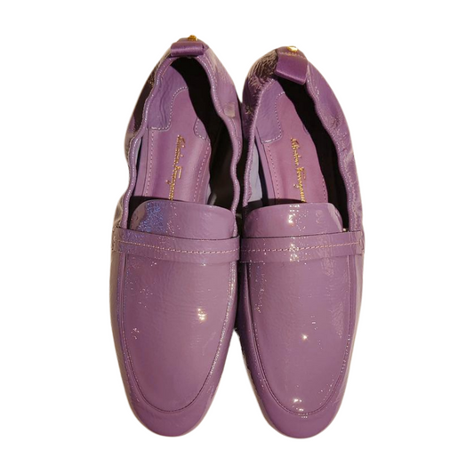 Salvatore Ferragamo Lipari Leather Loafer Lavender