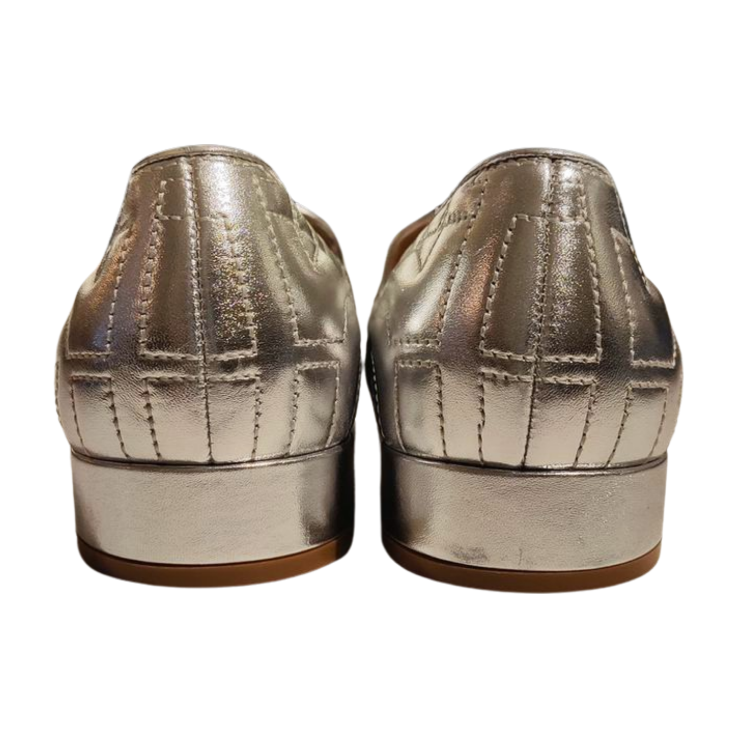 Salvatore Ferragamo Silver Loafer