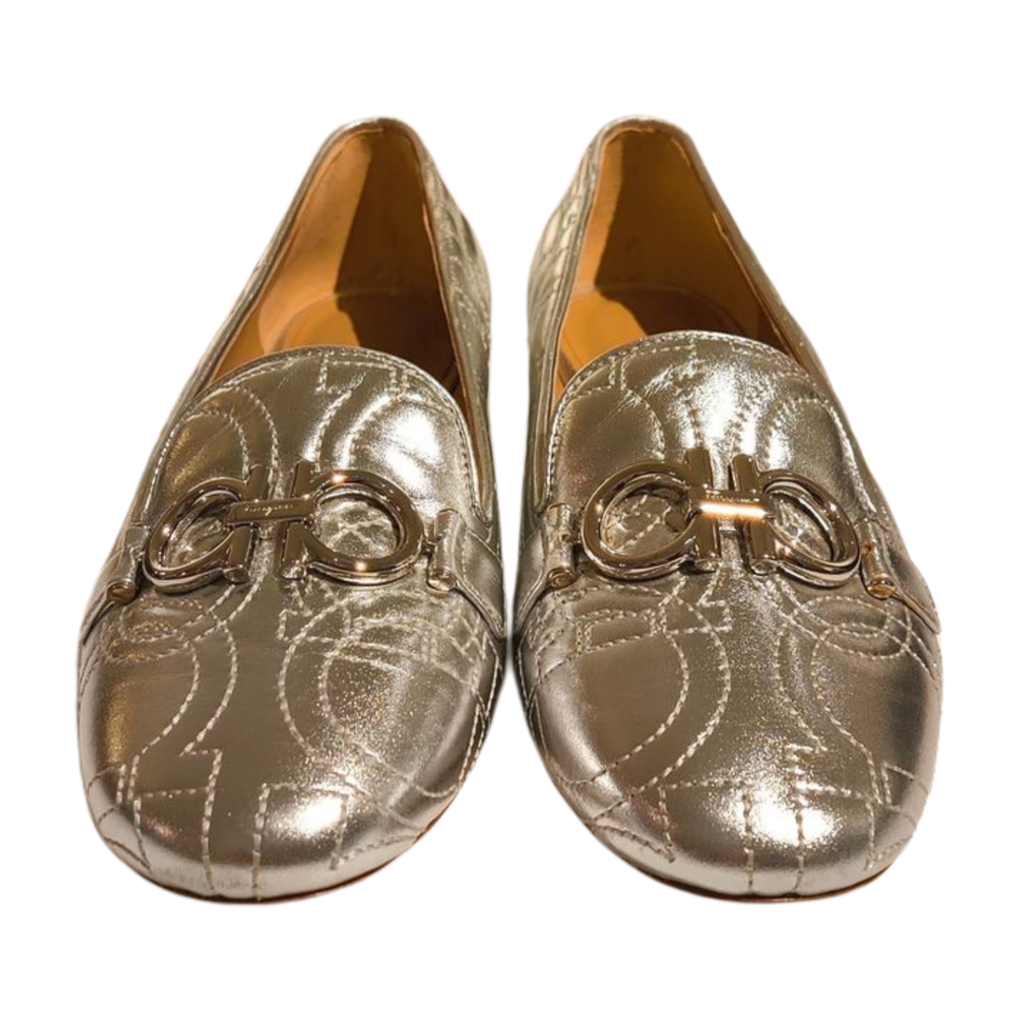 Salvatore Ferragamo Silver Loafer