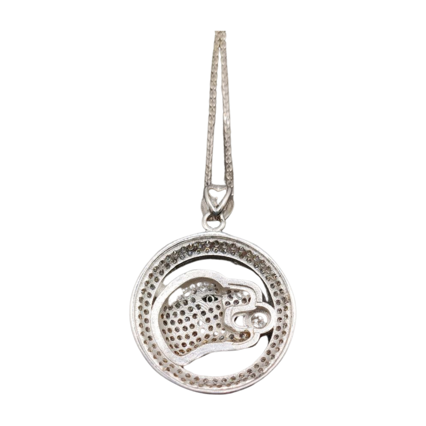 Cubic Zirconia 925 Silver Pendant Necklace