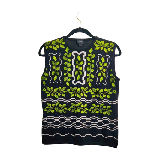 Giambattista Valli Black Embroidered Top