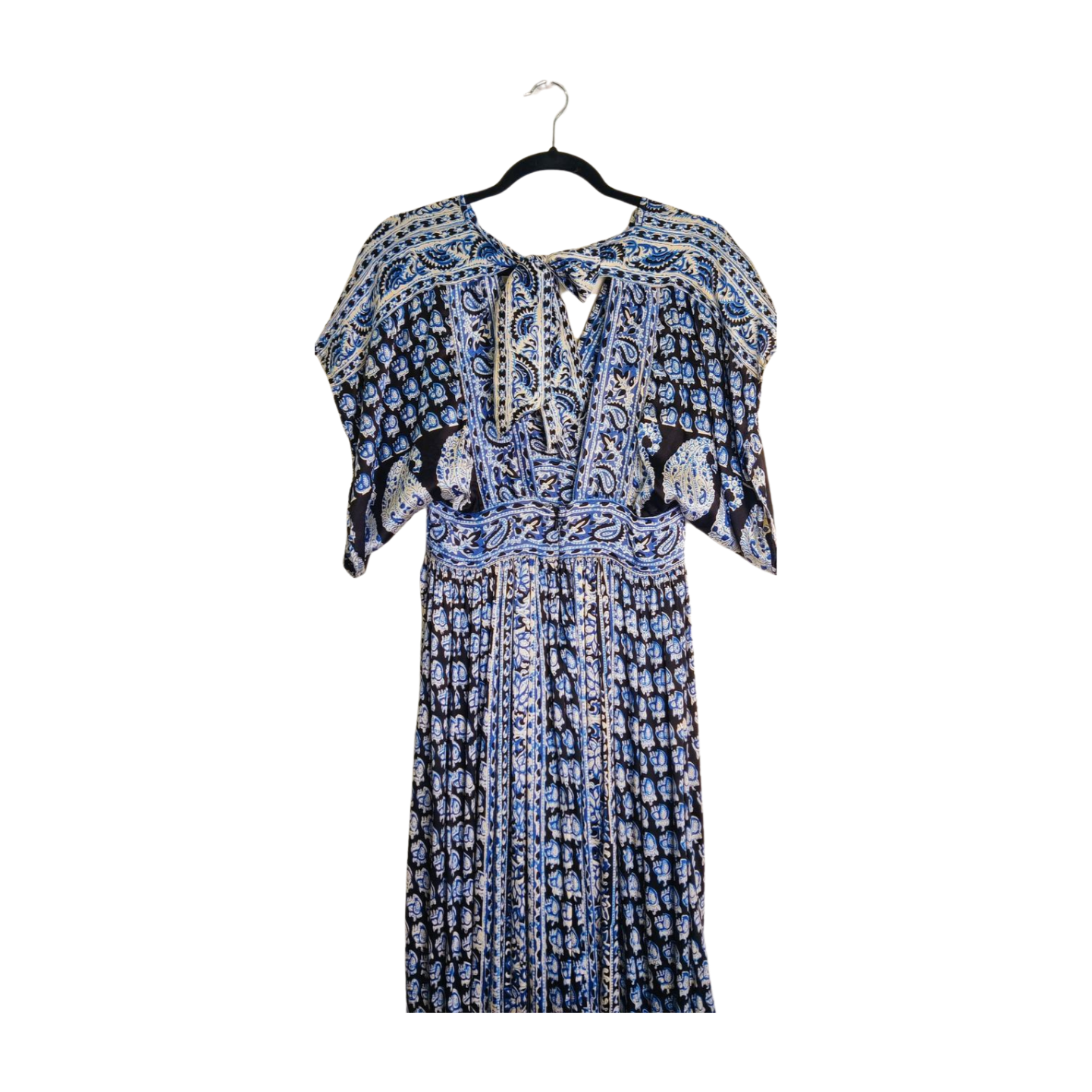Calypso Printed Satin Maxi Dress