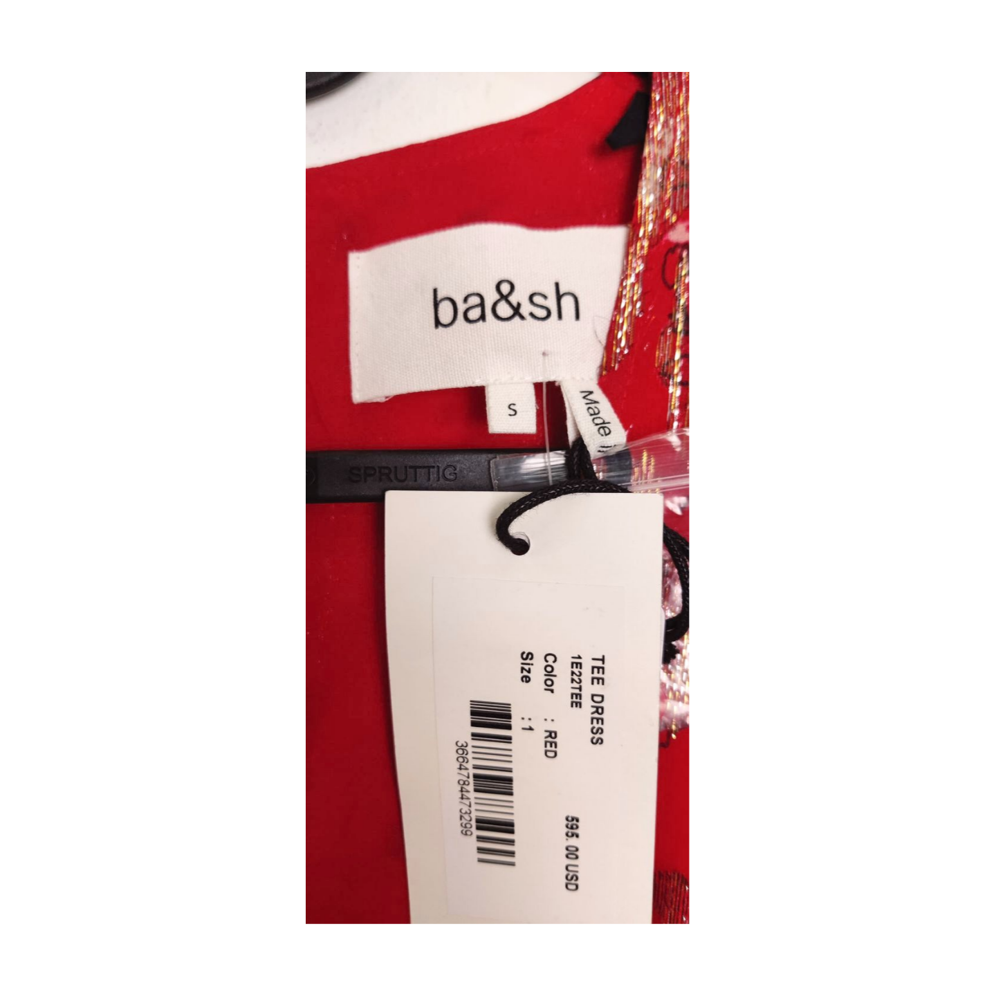ba&sh Red Tee Dress