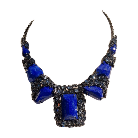 Alexis Bittar Lapis 'Miss Havisham - Pavo' Bib Necklace