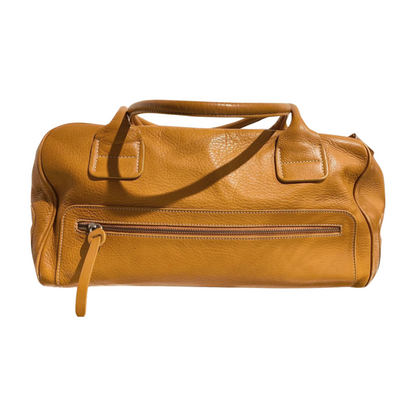 Hogan Pan Am Tan Leather Handbag