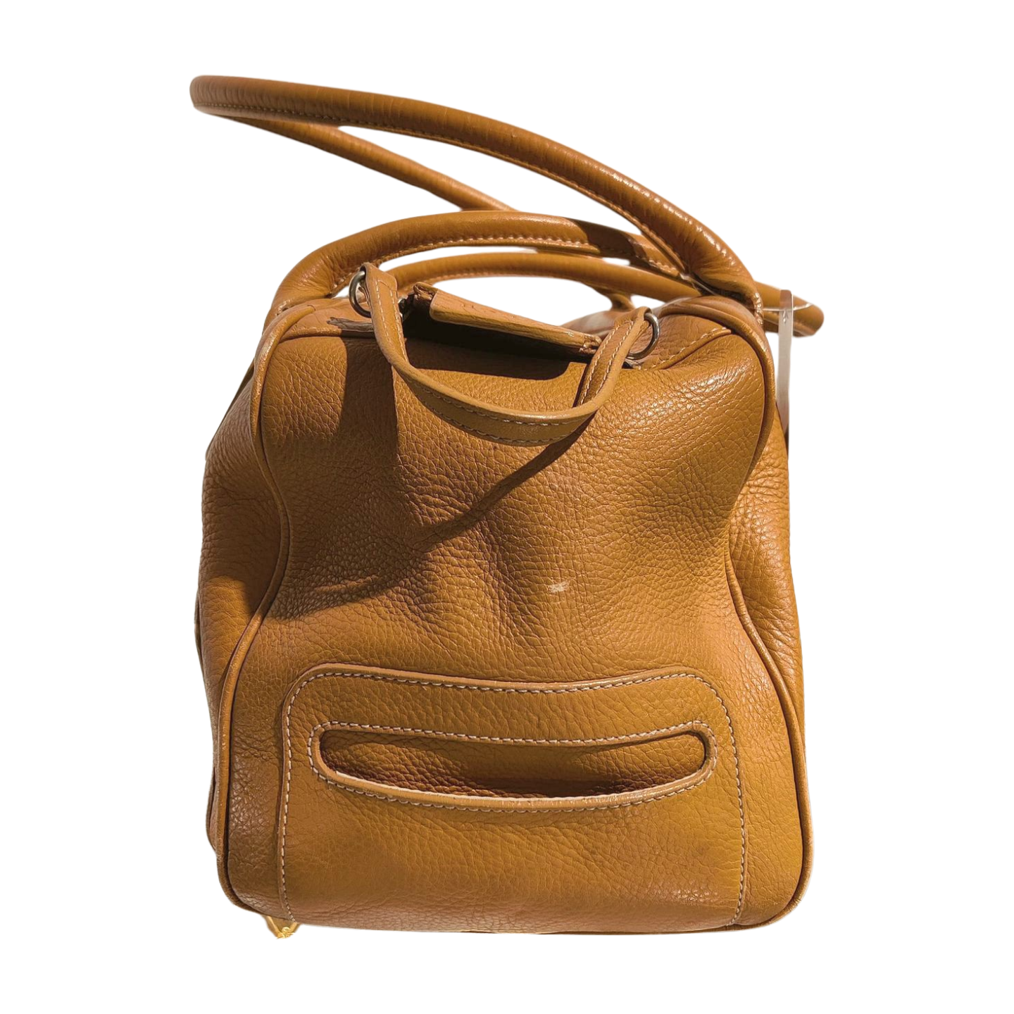 Hogan Pan Am Tan Leather Handbag
