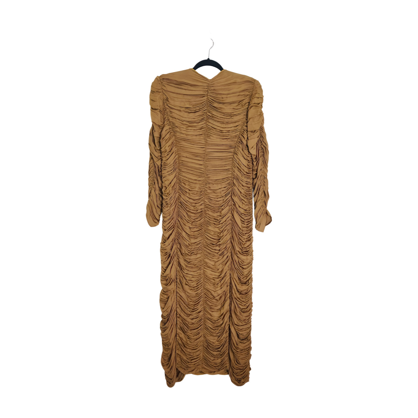 Khaite Shirring Dress in Dark Oilve