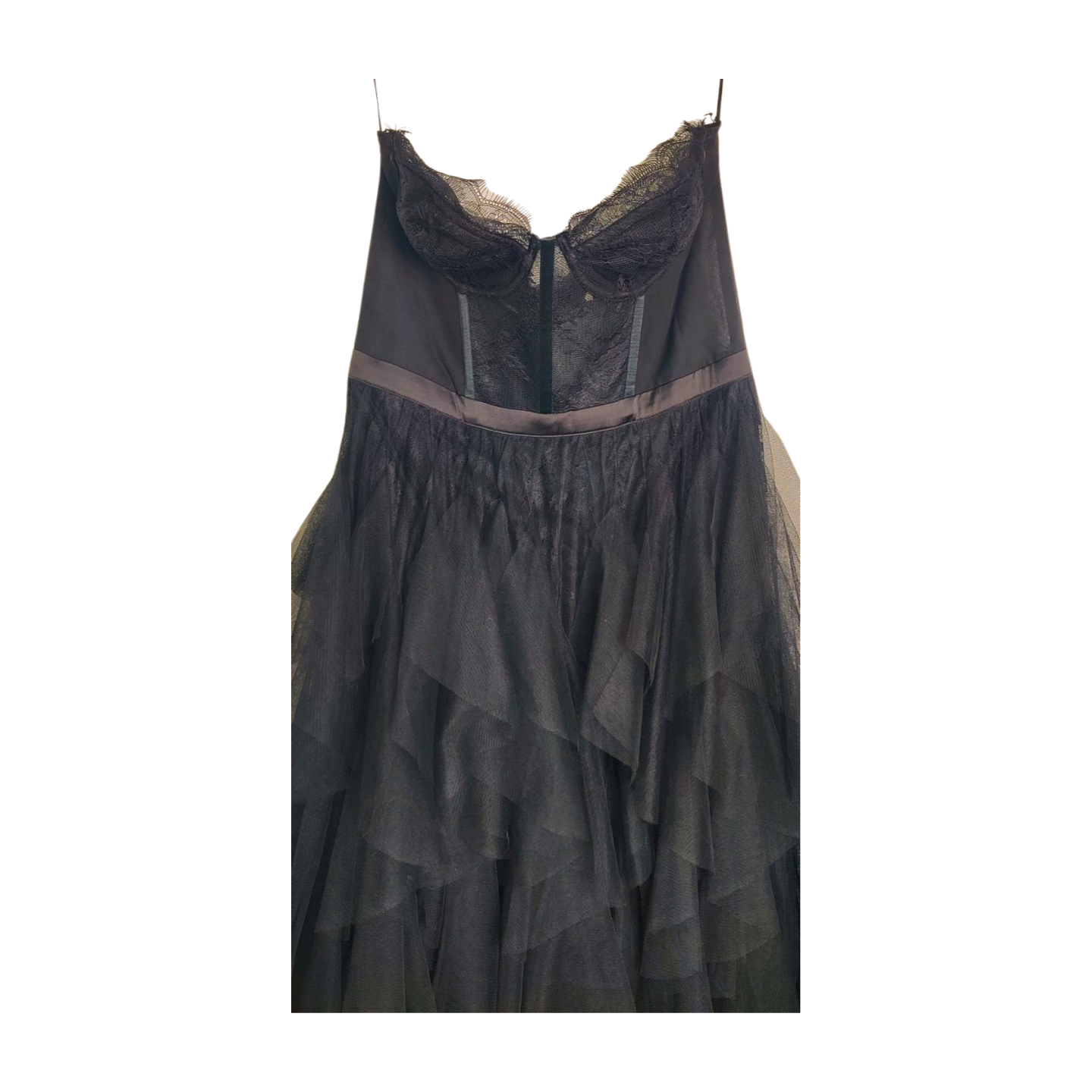 Klesis Tulle Black Off-shoulder Dress
