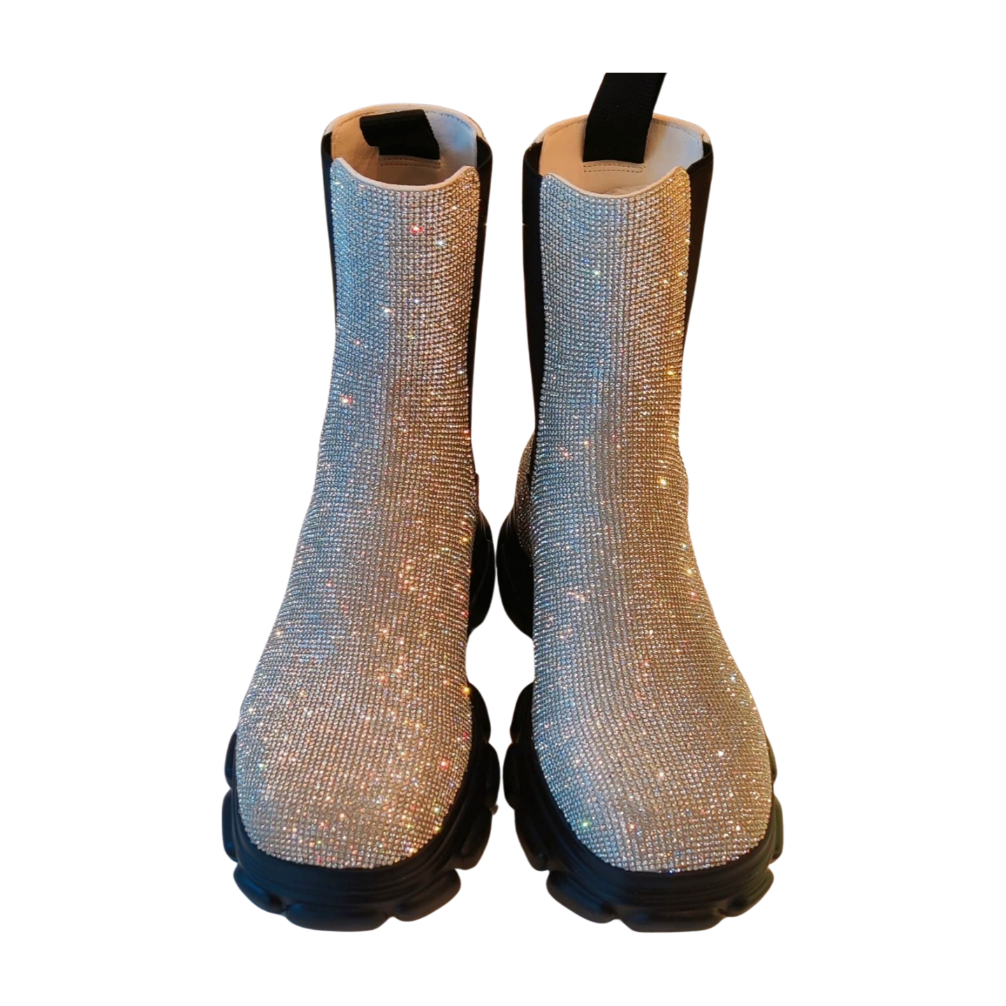 SIMKHAI Crystal Lug-Sole Boots