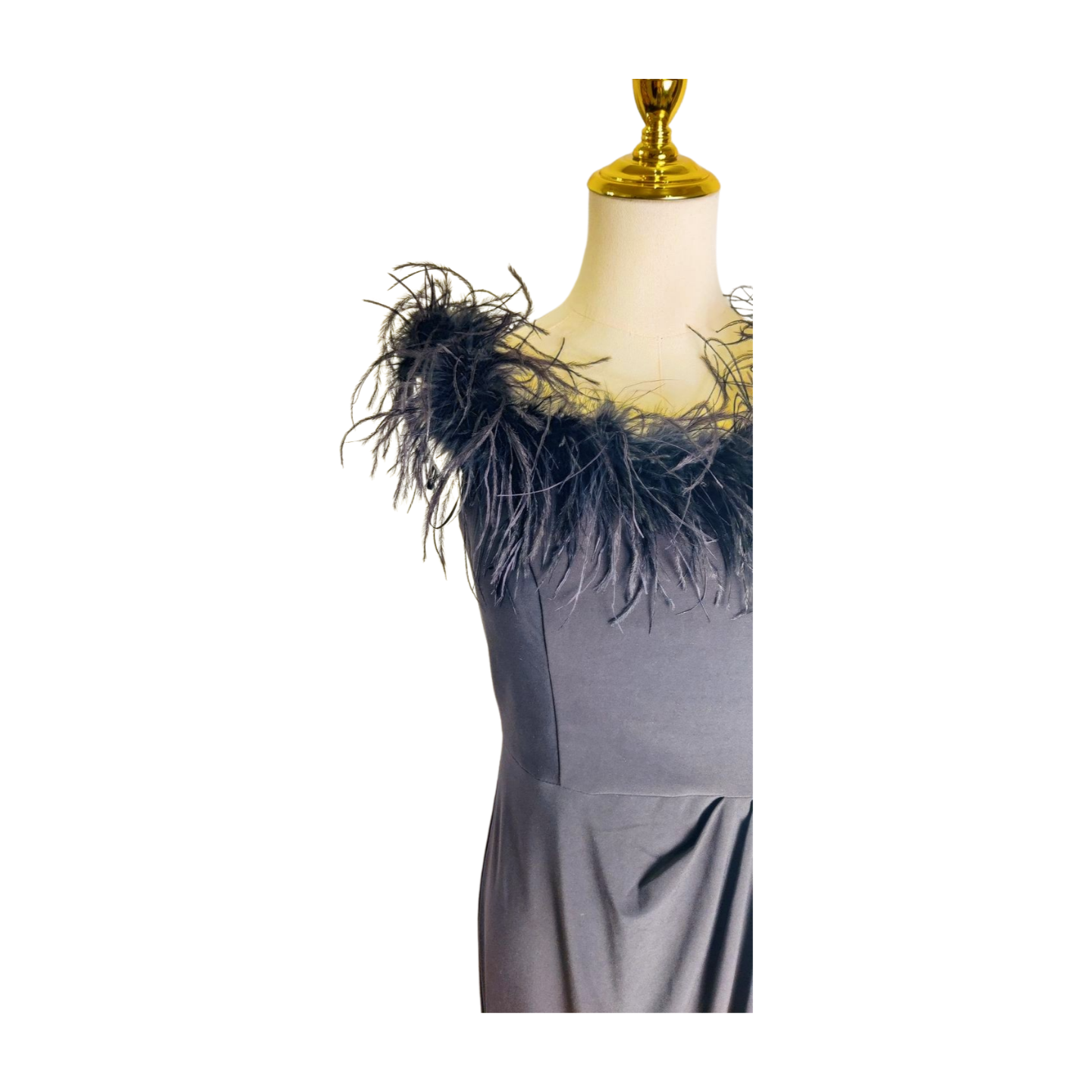 Alex Evenings Feather Dress