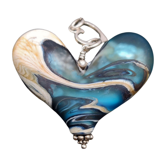 Amber Higgins Glass 925 Silver Pendant