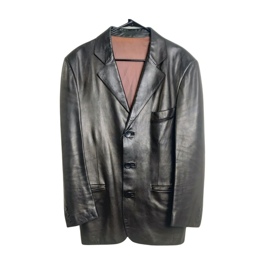Jean Claude Jitrois Leather Blazer