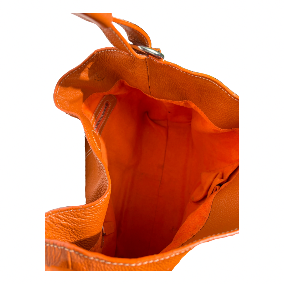 Tod's Orange Leather Purse