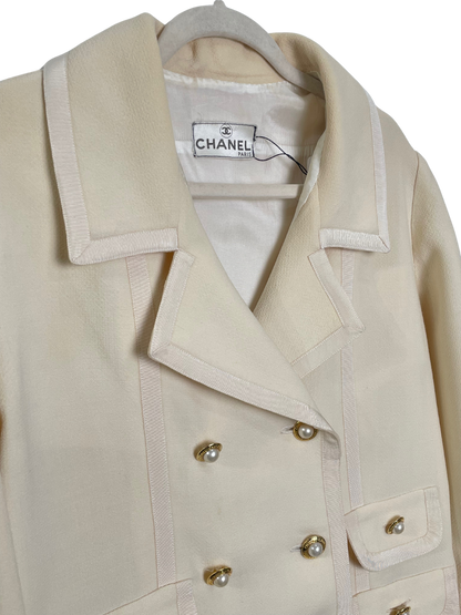 Chanel Vintage Cream Blazer