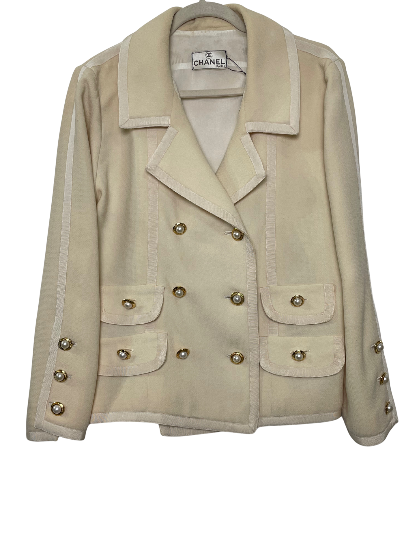 Chanel Vintage Cream Blazer