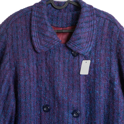 Vintage Purple Tweed Coat