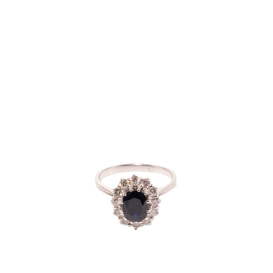 Diamond and Sapphire Ring