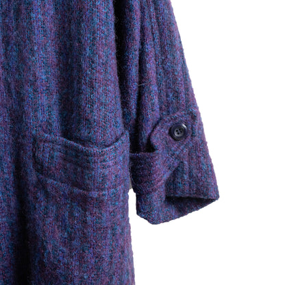 Vintage Purple Tweed Coat