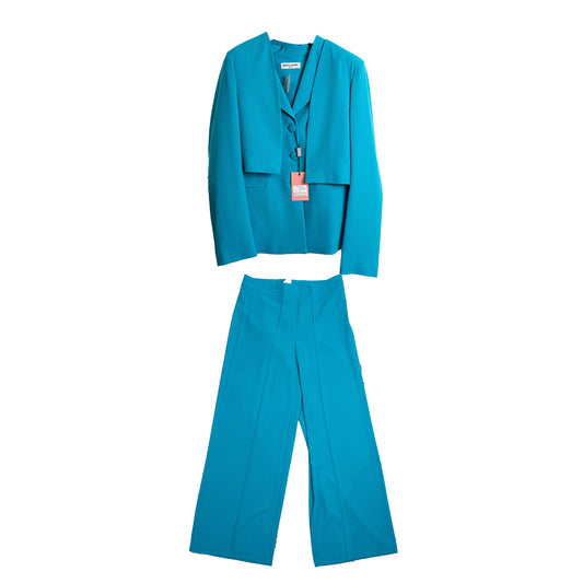 Pierre Cardin Teal 3-Piece Suit