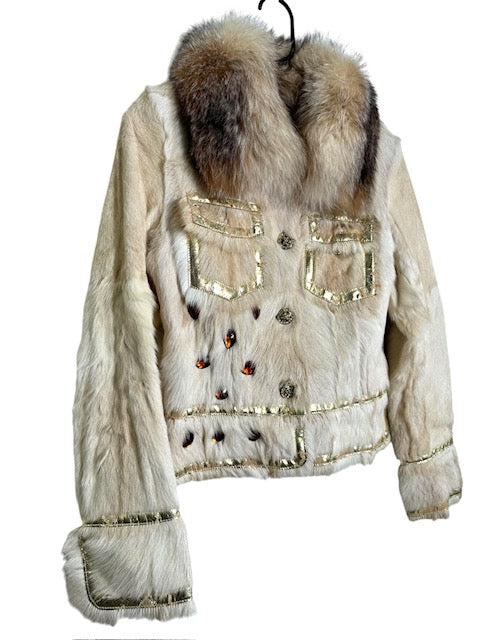 Slim Fit Fur Jacket