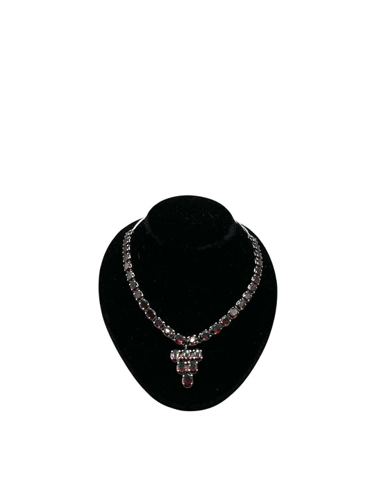 Sterling Silver Garnet Necklace