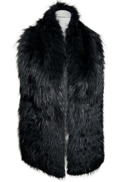 Farley Chatto Black Fur Scarf