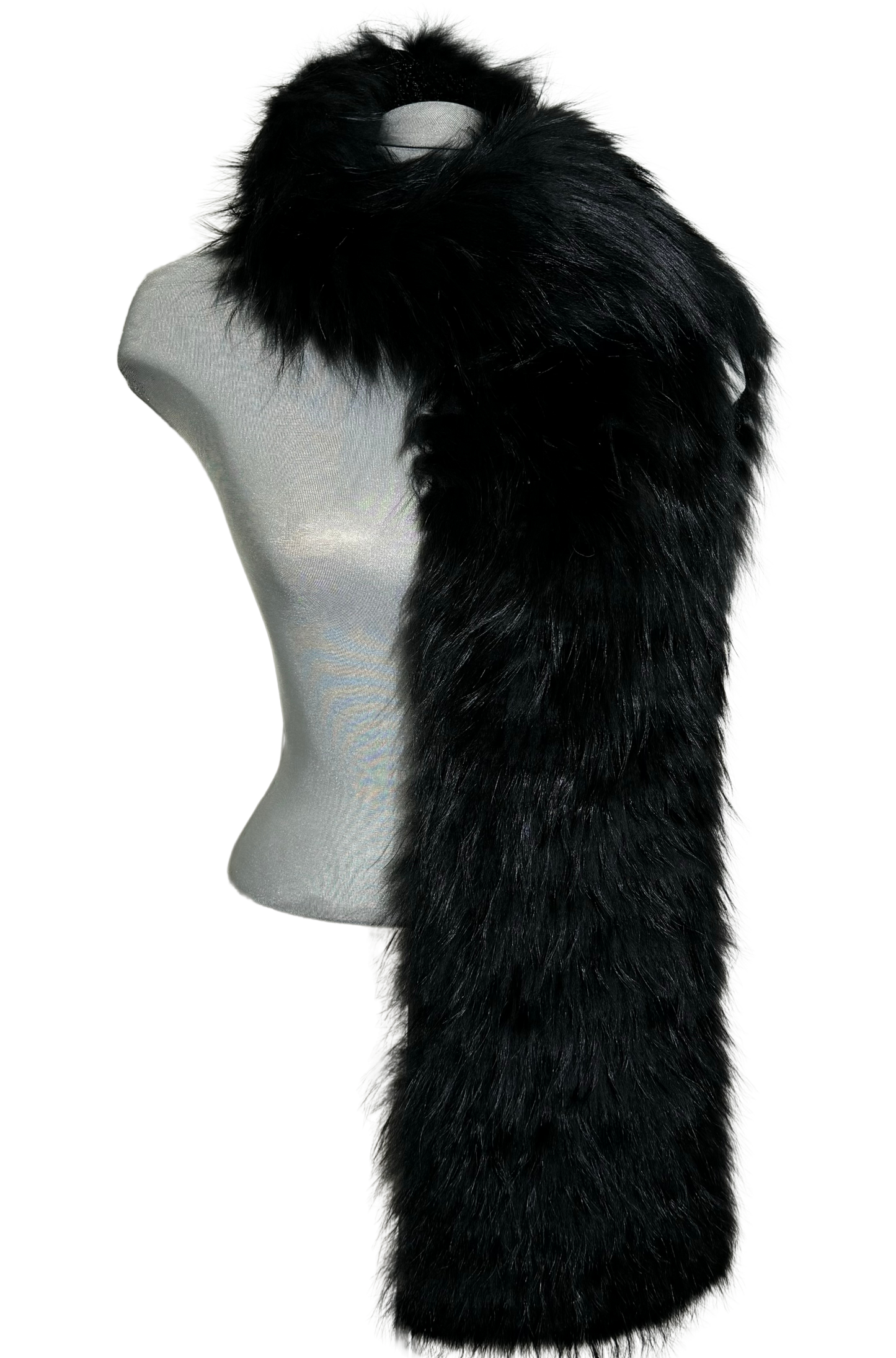 Farley Chatto Black Fur Scarf