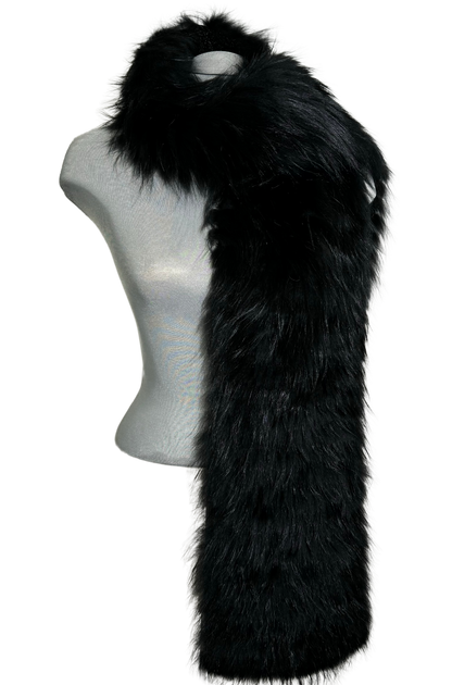 Farley Chatto Black Fur Scarf