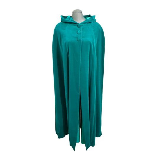 Custom-Made Hooded Teal Cape