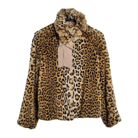 Love Moschino Leopard Coat - Size 2