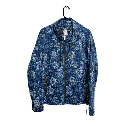 Burberry Blue Floral Rain Jacket - 52