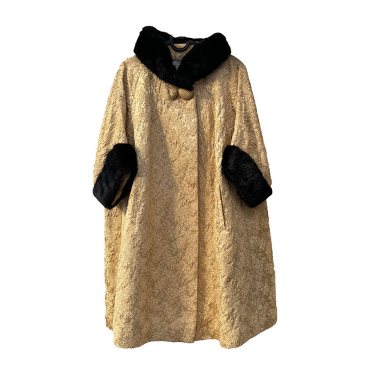 Eatons Gold Coat w/ Black Fur