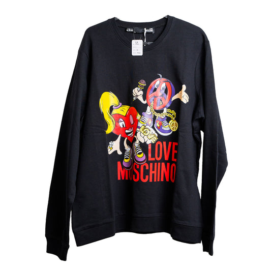 Love Moschino Graphic Black Sweater