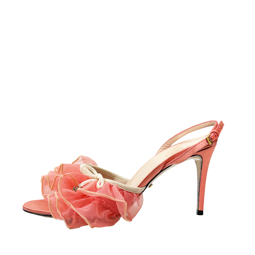 Gucci Pink Ballerina Floof Heels