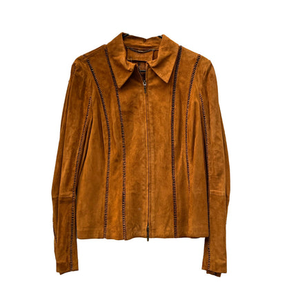 Laurel Brown Suede Jacket