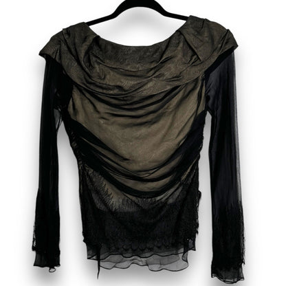 Sunny Choi Black Ruched Top