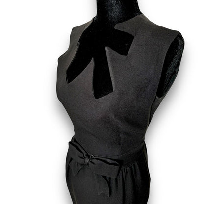 Moschino Couture Black Bow Cutout Dress