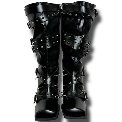 Double Standard Vegan Leather Black Boots