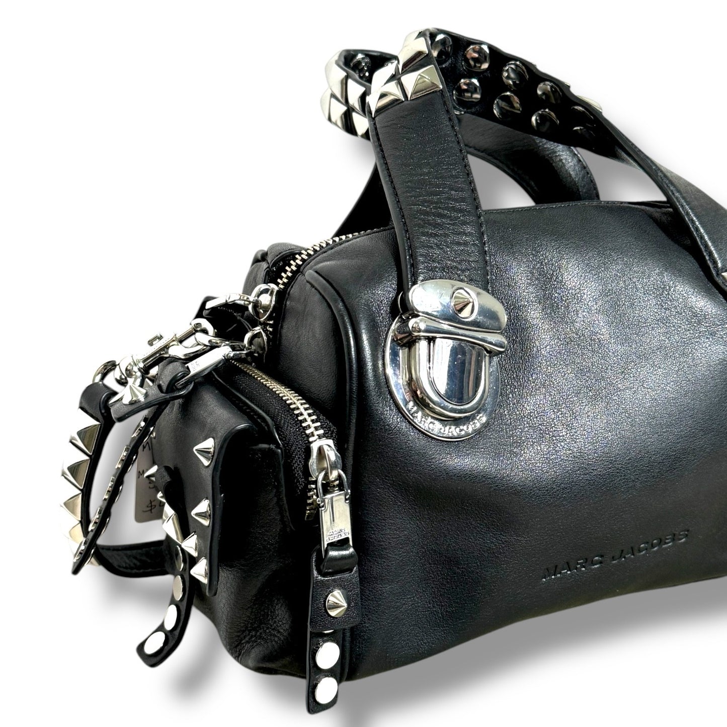 Marc Jacobs Black Studded Satchel