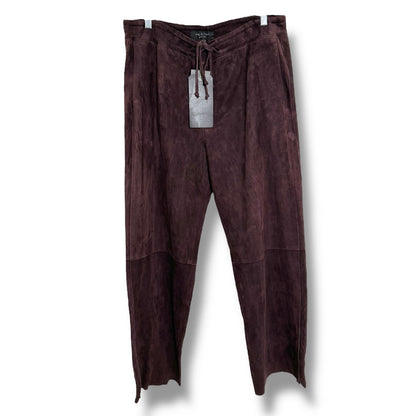 Rag & Bone Dark Brown Suede Pants