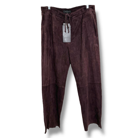 Rag & Bone Dark Brown Suede Pants