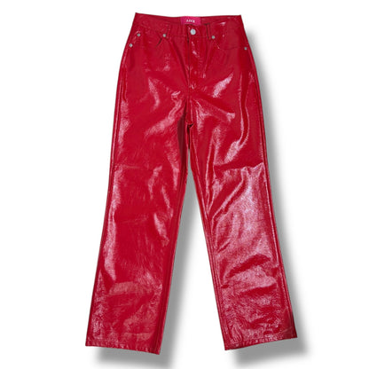 JJXX Red Faux Leather Pants