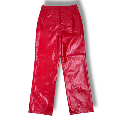 JJXX Red Faux Leather Pants