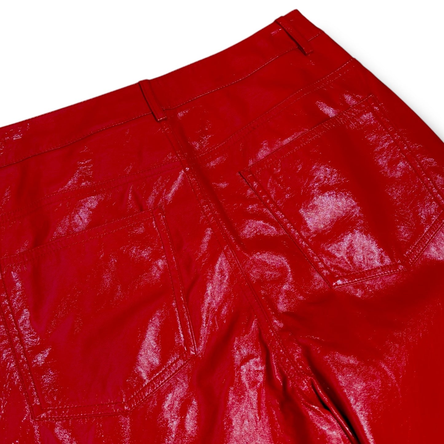 JJXX Red Faux Leather Pants