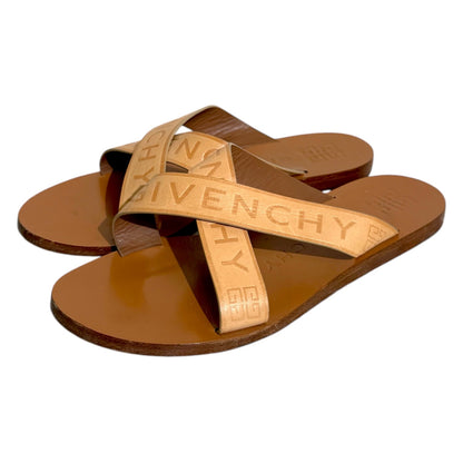 GIVENCHY Calfskin Logo Sandals